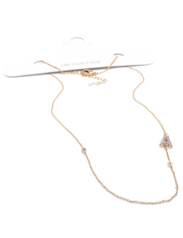 Golden Initial Necklace – 14k Gold Plated