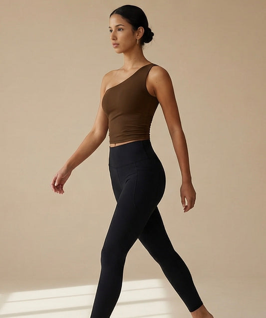 Aura One-Shoulder Crop