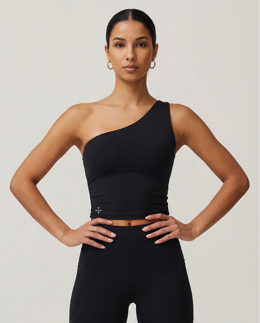 Aura One-Shoulder Crop